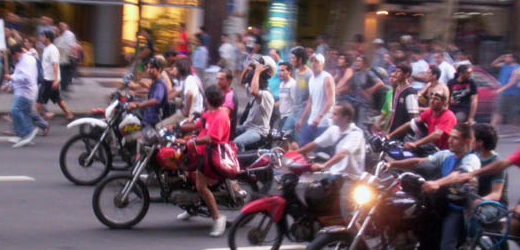 Manifestación de Motoqueros