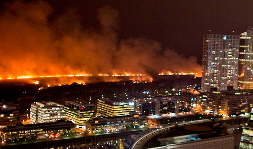 Incendio en la Reserva Ecológica