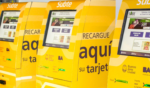 Máquinas de recarga SUBE Máquinas de recarga SUBE