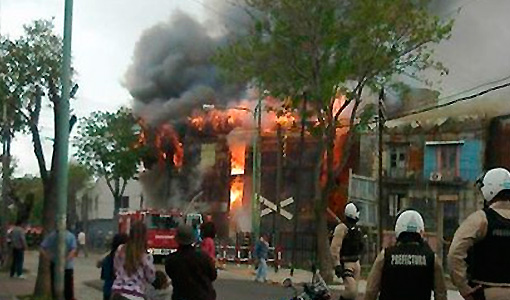 Incendio fatal en La Boca