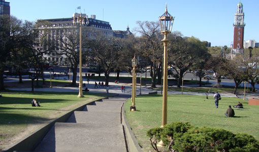 Arreglos en la Plaza San Martín