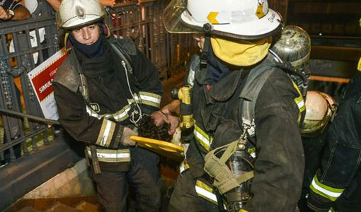 Simulacro en el Subte A Simulacro en el Subte A