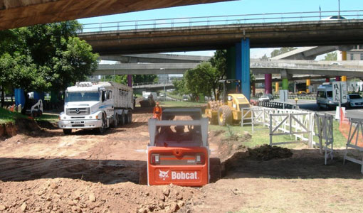 Las obras de los túneles de la 9 de Julio continuan