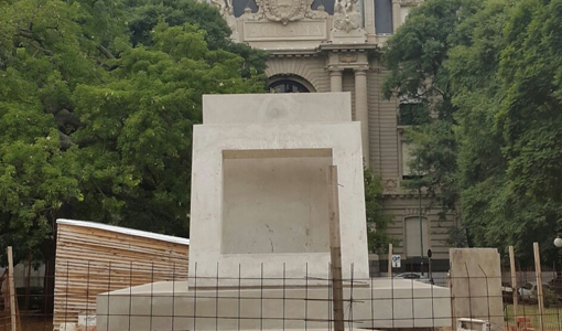 Avanzan las obras del monumento a Perón