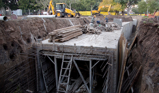 Obras en el arroyo Vega para prevenir inundaciones