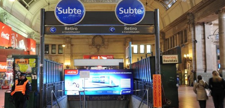 El subte C no llegará hasta la estación Retiro