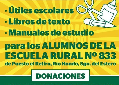 Campaña solidaria del Club Sportivo Pereyra, de Barracas