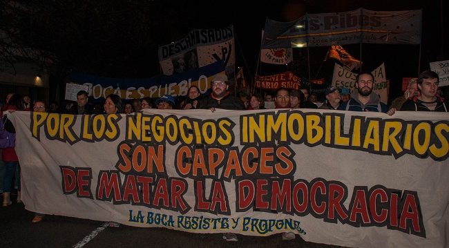 Marcha de organizaciones y vecinos de La Boca Marcha de organizaciones y vecinos de La Boca