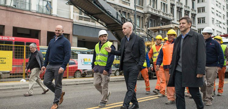 Rodríguez Larreta puso en marcha las obras del Metrobus del Bajo Rodríguez Larreta puso en marcha las obras del Metrobus del Bajo