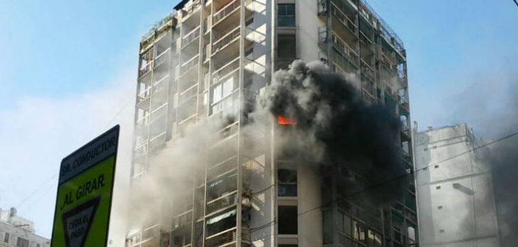 Incendio en un edificio de Balvanera