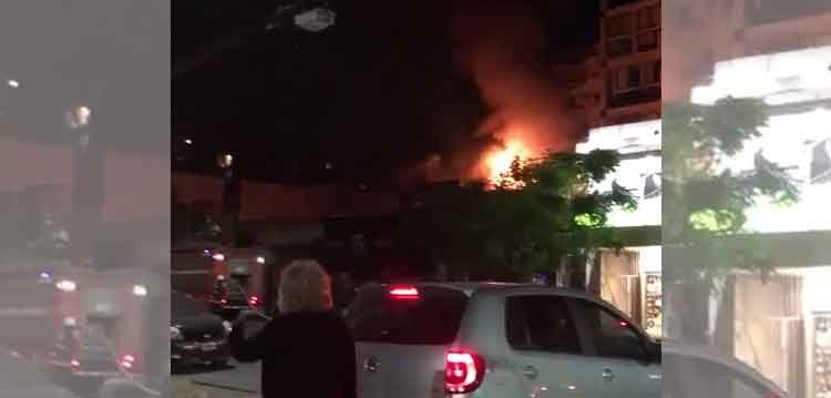 Incendio en una perfumería del barrio de Belgrano