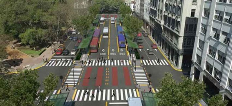 Larreta y Macri encabezaron el acto de inauguración del Metrobús del Bajo Larreta y Macri encabezaron el acto de inauguración del Metrobús del Bajo
