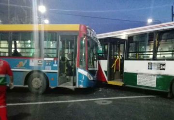25 heridos en choque entre dos colectivos en Barracas