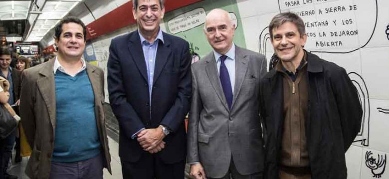 Homenaje a Landrú en la estación Callao de la Línea B del subte