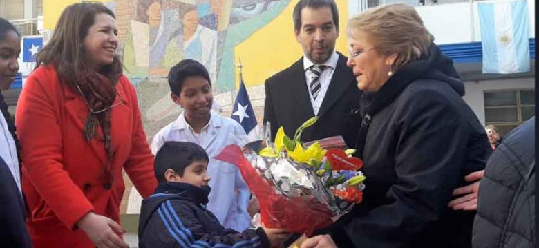 La presidenta de Chile, Michelle Bachelet visito el barrio de La Boca La presidenta de Chile, Michelle Bachelet visito el barrio de La Boca