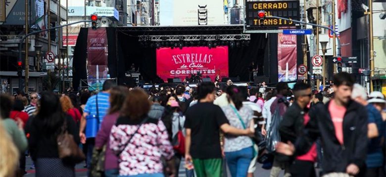 Por las condiciones climáticas se reprogramó «Estrellas en Calle Corrientes»