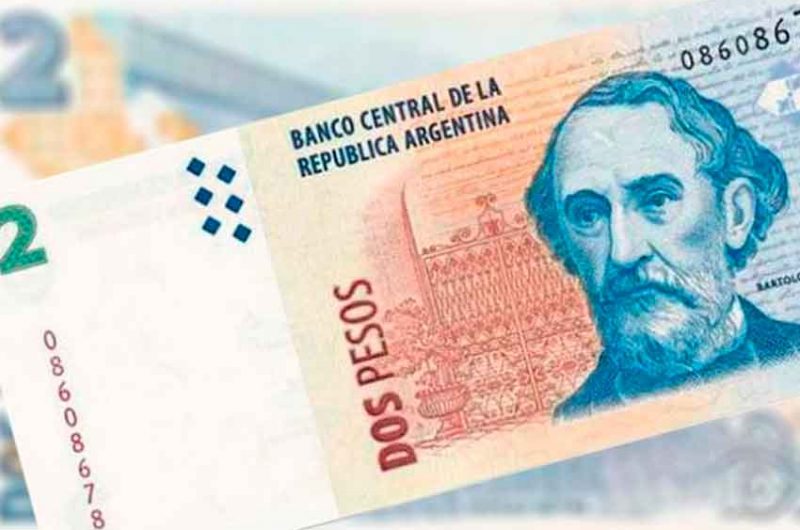 Los billetes de $ 2 pesos dejarán de ser válidos