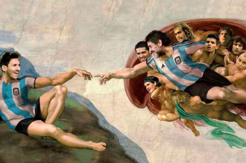 Arte en el techo de un club de barrio de Barracas Arte en el techo de un club de barrio de Barracas