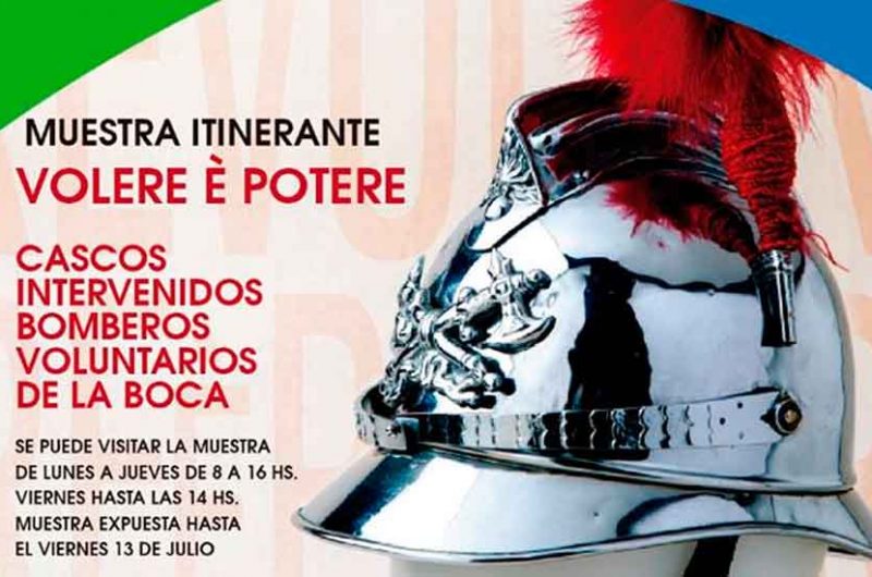 Nueva Muestra de cascos de los Bomberos de La Boca Nueva Muestra de cascos de los Bomberos de La Boca