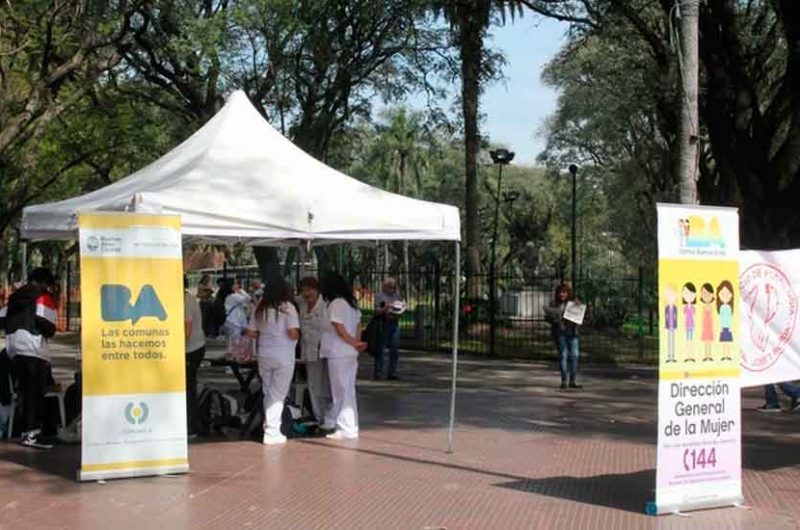 Jornada saludable en Plaza Dorrego