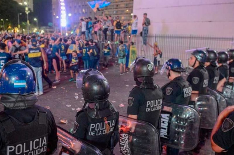 Disturbios y detenidos en el Obelisco