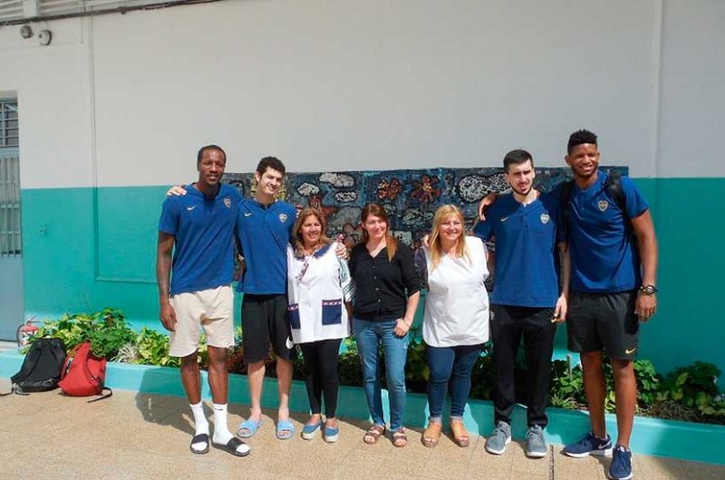 Acción social de Boca en Escuela Primaria