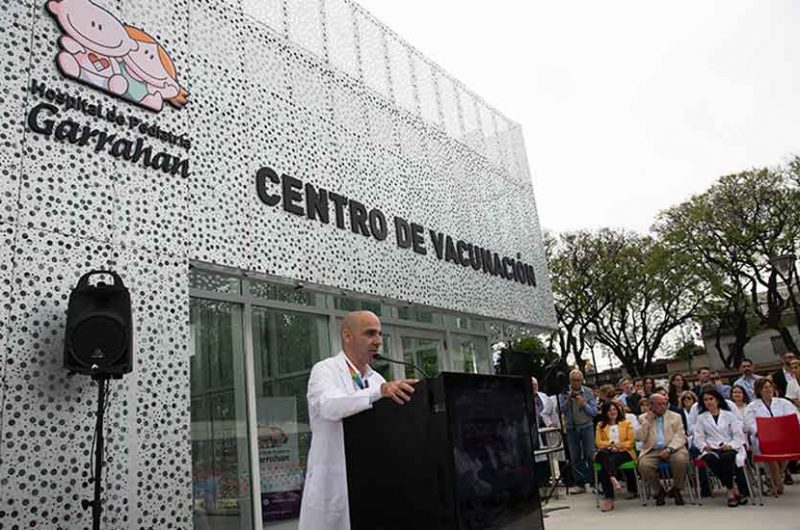 El Garrahan inauguró el Centro de Vacunación más grande del país