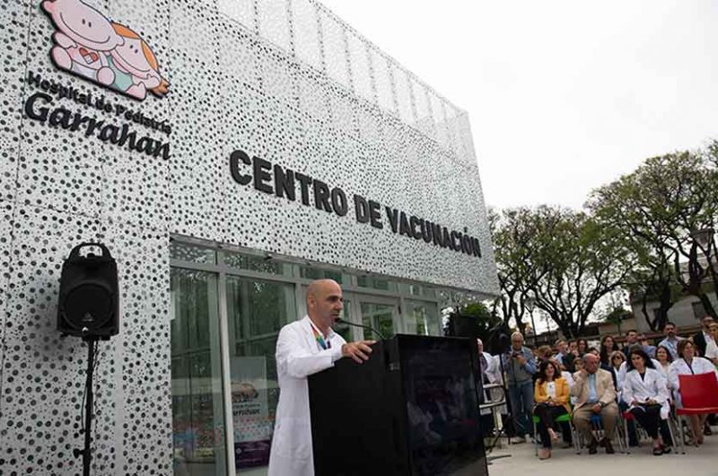 El Garrahan inauguró el Centro de Vacunación más grande del país El Garrahan inauguró el Centro de Vacunación más grande del país