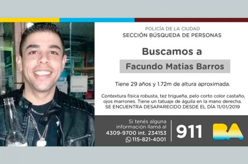 Búsqueda de persona – Facundo Matías Barros Búsqueda de persona – Facundo Matías Barros