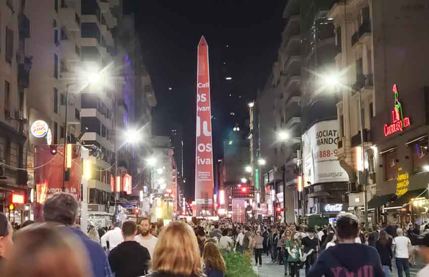 Inauguración de la Nueva avenida Corrientes