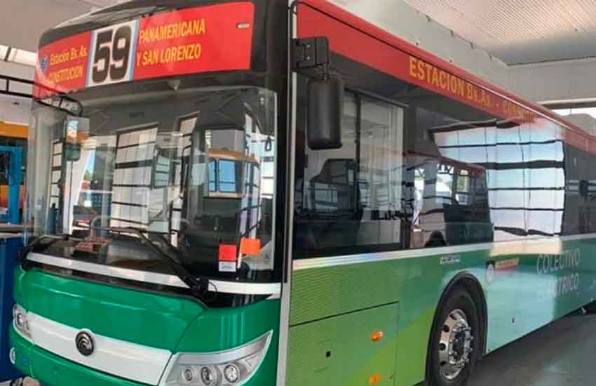 Plan experimental de colectivos eléctricos en la ciudad