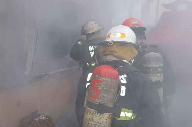 Incendio de un departamento en Parque Patrios Incendio de un departamento en Parque Patrios