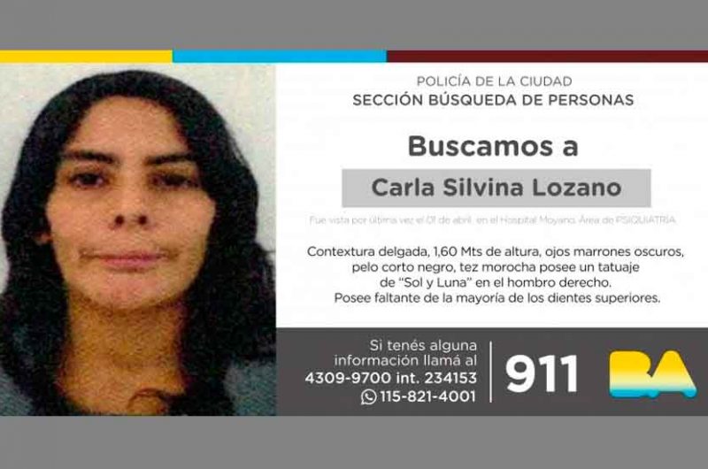 Búsqueda de persona – Carla Silvina Lozano Búsqueda de persona – Carla Silvina Lozano