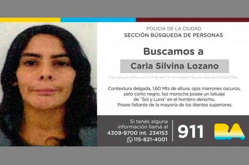 Búsqueda de persona – Carla Silvina Lozano