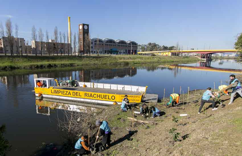 La ciudad plantó 1.000 árboles a la vera del Riachuelo