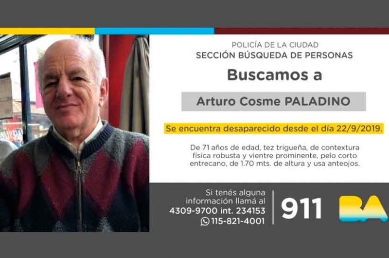 Búsqueda de persona – Arturo Cosme Paladino Búsqueda de persona – Arturo Cosme Paladino