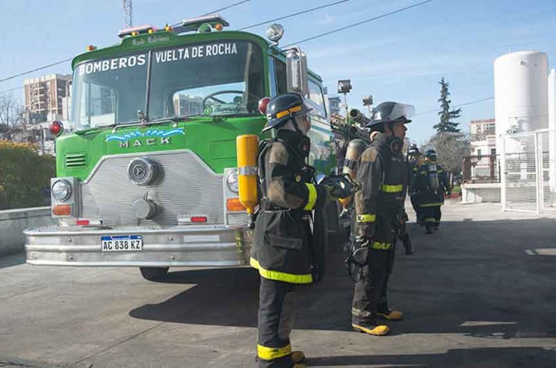 Simulacro de evacuación e incendio en el hospital Garrahan