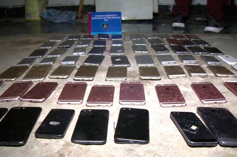 Cayó la banda de «Adan y Eva»: casi 100 iPhone recuperados