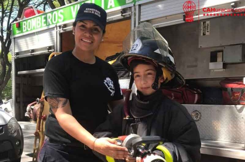 Bomberos de la Vuelta de Rocha en el Club Atlético Huracán