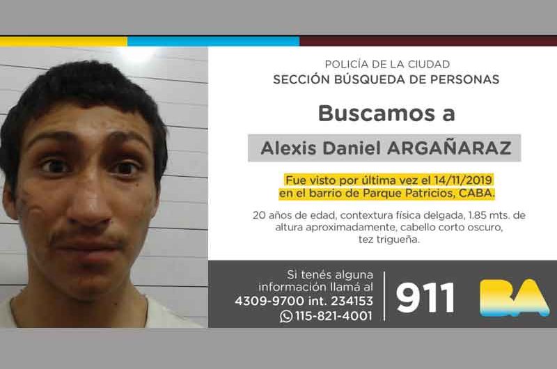 Búsqueda de persona – Alexis Daniel Argañaraz Búsqueda de persona – Alexis Daniel Argañaraz