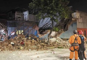 Se derrumbó un supermercado chino en Parque Patricios