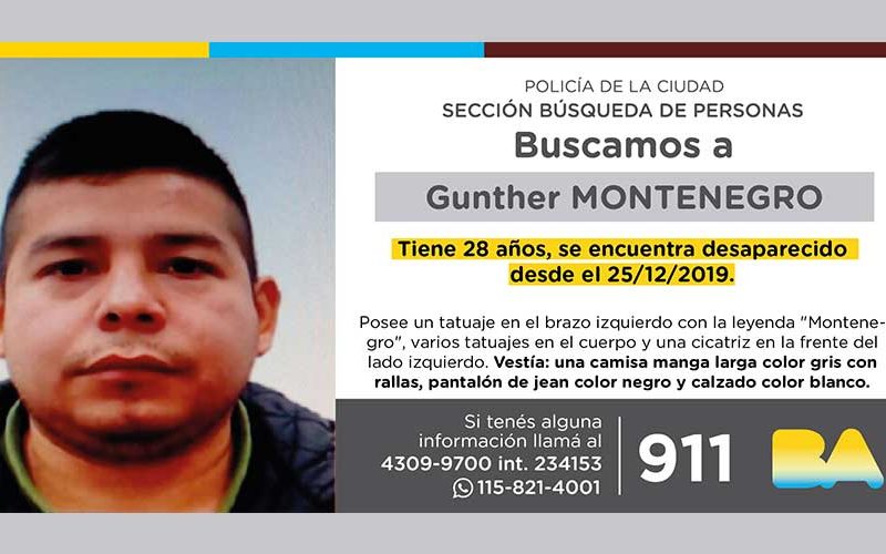 Búsqueda de persona – Gunther Montenegro Búsqueda de persona – Gunther Montenegro
