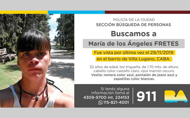 Búsqueda de persona – María de los Ángeles Fretes Búsqueda de persona – María de los Ángeles Fretes