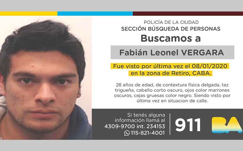 Búsqueda de persona – Fabián Leonel Vergara Búsqueda de persona – Fabián Leonel Vergara