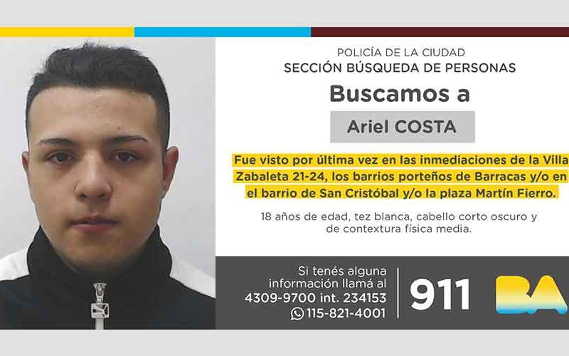 Búsqueda de persona – Ariel Costa Búsqueda de persona – Ariel Costa