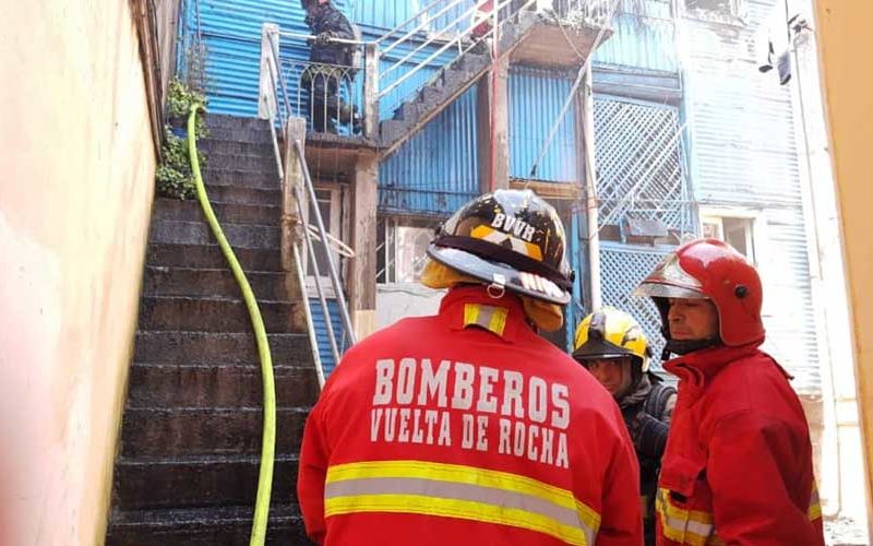 Incendio de un conventillo en Ministro Brin y Pinzón