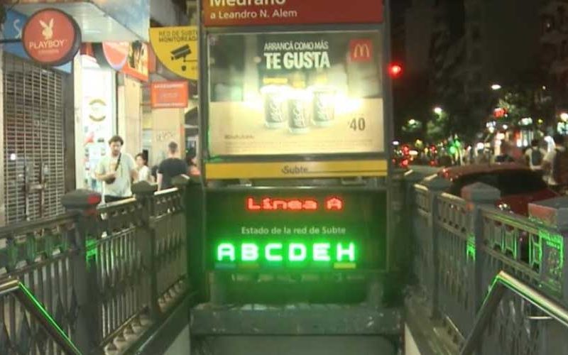 Un dealer detenido en la estación Medrano del subte Linea B Un dealer detenido en la estación Medrano del subte Linea B