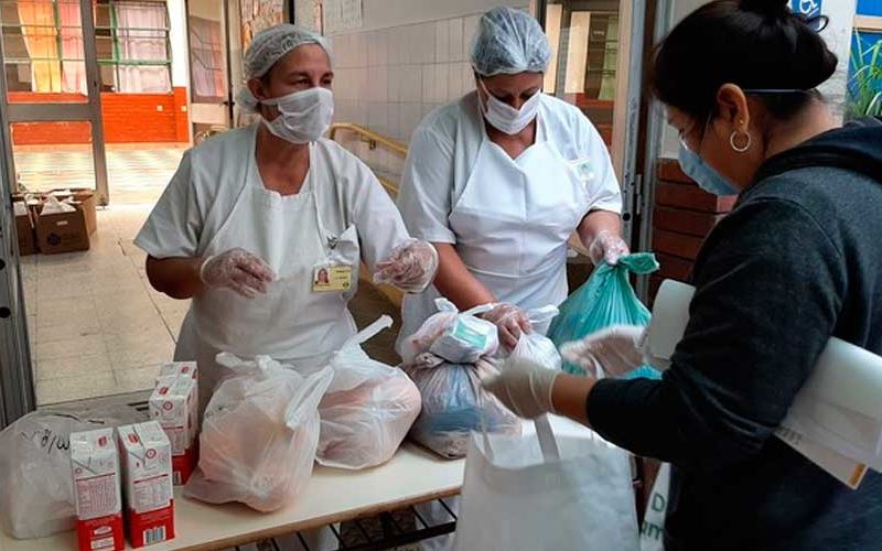 Segunda entrega de alimentos de la Canasta escolar