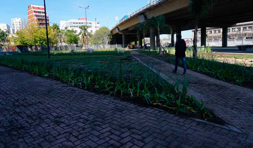 Segunda etapa de las obras en la Plaza de la Ex Casa Cuna