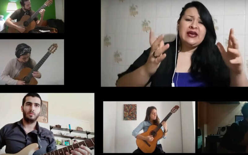 La Orquesta de tango del Conservatorio Manuel de Falla grabó videoclip virtual. La Orquesta de tango del Conservatorio Manuel de Falla grabó videoclip virtual.